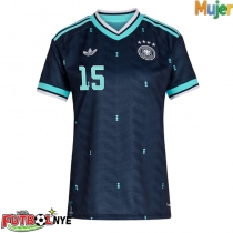 Camiseta Alemania Nico Schlotterbeck #15 Visitante Equipación para mujer Mundial 2026 manga corta